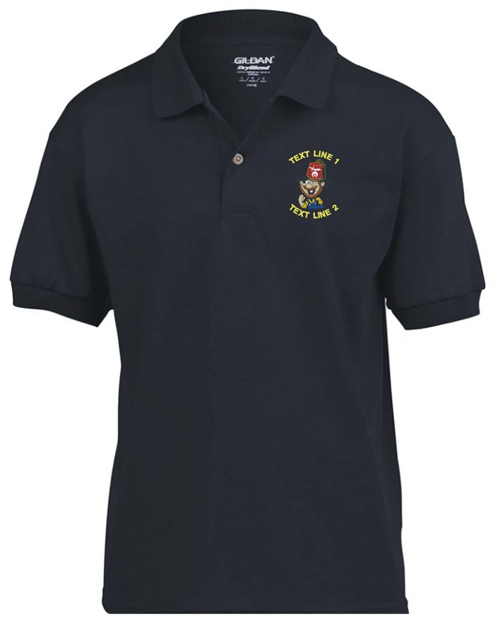 Shriner Hillbilly Polo 50/50 JERSEY SPORT SHIRT #941 (image for) Shriner Hillbilly Polo 50/50 JERSEY SPORT SHIRT #941